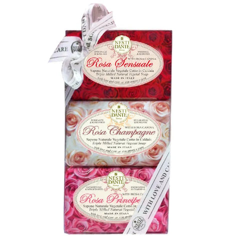 Nesti Dante - Le Rose - Geschenkset - Handseife - 3x 150g
