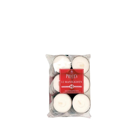 Price´s Candles - Maxi Teelichter - Unbeduftet - 12 Stück