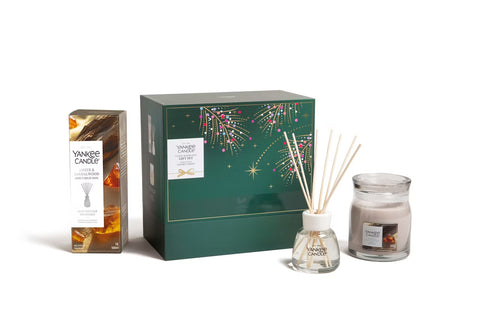 Yankee Candle - Geschenkset Christmas 2026 - Candle & Reed Duo - Amber & Sandalwood