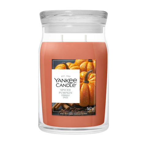 Yankee Candle - Spiced Pumpkin - Signature 2 Docht Duftkerze - 567g