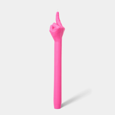 CandleHand - F*ck You - Pink - Skulptur Stabkerze - 90g