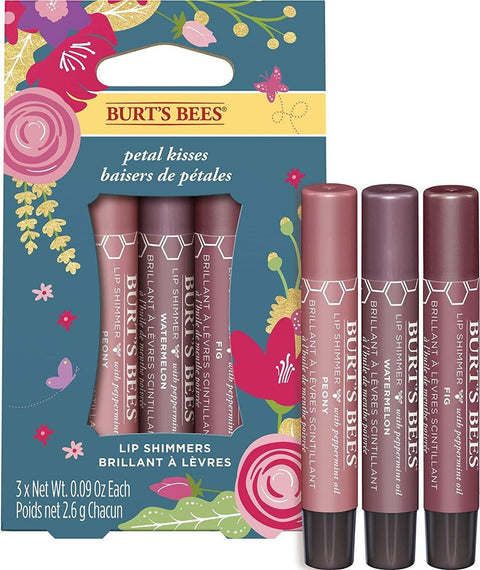 Burt’s Bees Petal Kisses Lip Shimmer Trio - Geschenkset