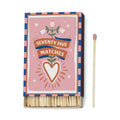 Paddywax - Adopo Boxed Matches "Hearts" - Dekorative Zündhölzer - 75 Stück – Teil des Adopo Duft-Quintett Hearts (5-teilig)
