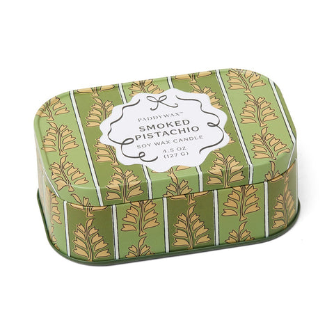 Paddywax Chérie Smoked Pistachio Tin Duftkerze 127g – Dose Green & Khaki – Bild 2