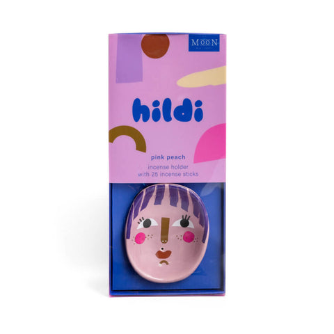 Wick & Vessel - HILDI - Pink Peach - Räucherstäbchen inkl. Halter - 25 Stück
