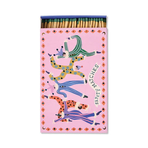 Paddywax Large Boxed Matches "Jesters" - Dekorative Zündhölzer - 120 Stück