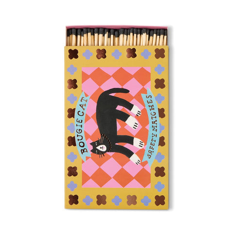 Paddywax Large Boxed Matches "Bougie Cat" - Dekorative Zündhölzer - 120 Stück