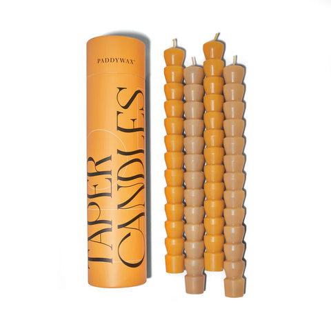 Paddywax - Taper - "Orange & Peach" - Stabkerzen - 4er Pack