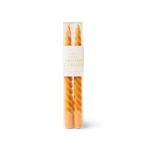 Paddywax - Twisted Taper Gold - Stabkerzen - 2er Pack