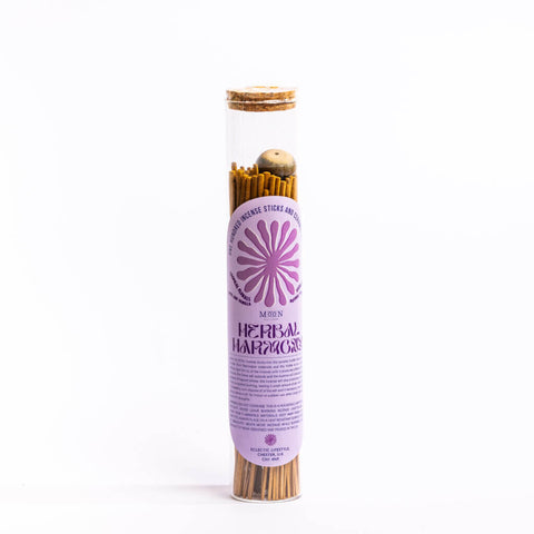 Wick & Vessel - Herbal Harmony - handgemachte Räucherstäbchen inkl. Halter - 100 Stück