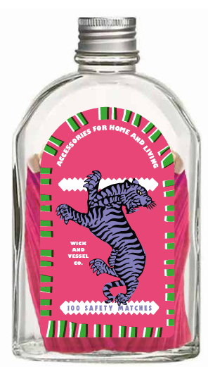 Wick & Vessel - Tiger - Dekorative Zündhölzer - 100 Stück