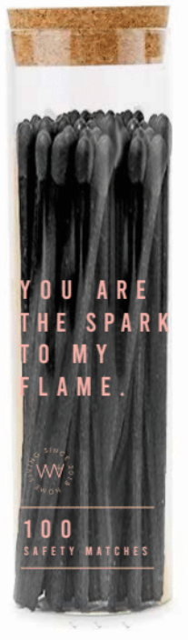 Wick & Vessel - You are the Spark to my Flame - Dekorative Zündhölzer - 100 Stück