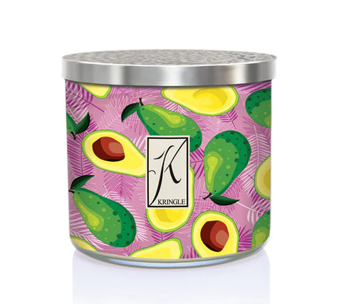 Kringle Candle - Avocado & Palm - 3 Docht Duftkerze - 411g