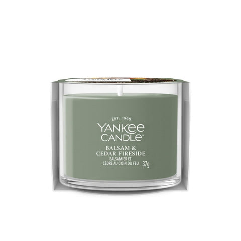 Yankee Candle – Balsam & Cedar Fireside – Votivkerze im Glas – 37g