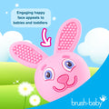 Brush-Baby – Bobbie Bunny Beißring – Cappuccino Grau – Bild 7