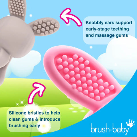 Brush-Baby – Bobbie Bunny Beißring – Rosa – Bild 4