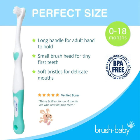 Brush-Baby – FirstBrush Babyzahnbürste – 0-18 Monate – Doppelpack – Bild 3