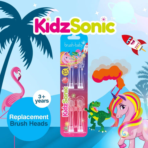 Brush-Baby – KidzSonic Ersatzbürstenköpfe – ab 3 Jahre – 4 Stück – Bild 2