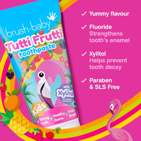 Brush-Baby – Tutti Frutti Kinderzahnpasta – ab 3 Jahre – 50ml – Bild 2