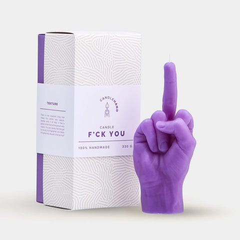 CandleHand - F*ck You - Purple - Skulpturkerze - 380g