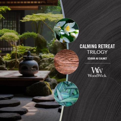 WoodWick - Calming Retreat Trilogy - Duftkerze