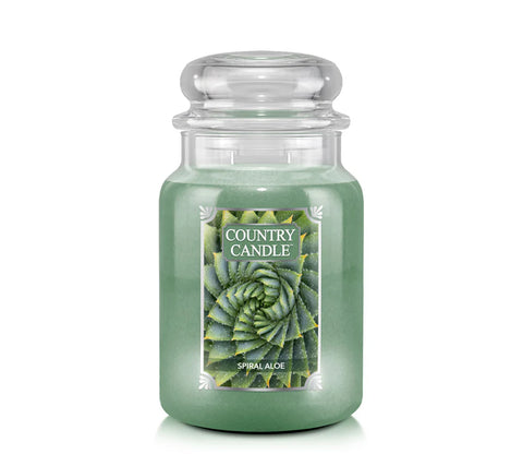 Country Candle - Spiral Aloe - Duftkerze - 680g