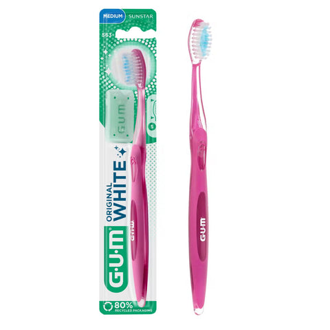 GUM - ORIGINAL WHITE Handzahnbürste – Medium