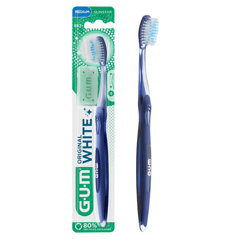 GUM - ORIGINAL WHITE Handzahnbürste – Medium