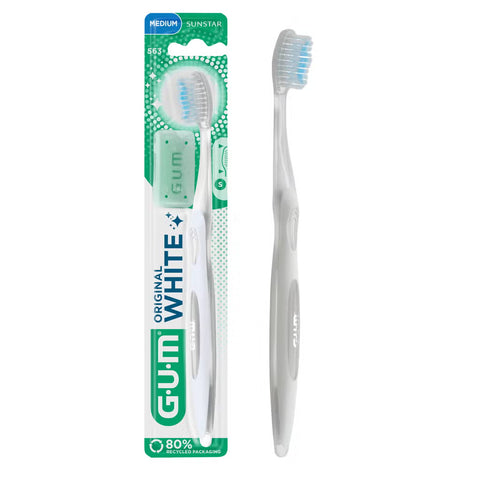 GUM - ORIGINAL WHITE Handzahnbürste – Medium