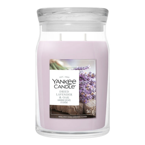 Yankee Candle - Dried Lavender & Oak - Signature 2 Docht Duftkerze - 567g