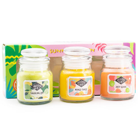 Candle Brothers - Sunny Garden - Geschenkset Duftkerze - 3x85g