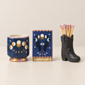 Paddywax Adopo Ritual-Trio Moon Phases – 3-teiliges Geschenkset: Duftkerze, Matches & Cowboy Boot