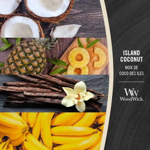 WoodWick - Island Coconut - Duftkerze