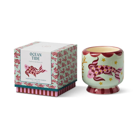 Paddywax - Adopo - Koi Fish - Sea Salt & Sage - Keramik Duftkerze - 226g
