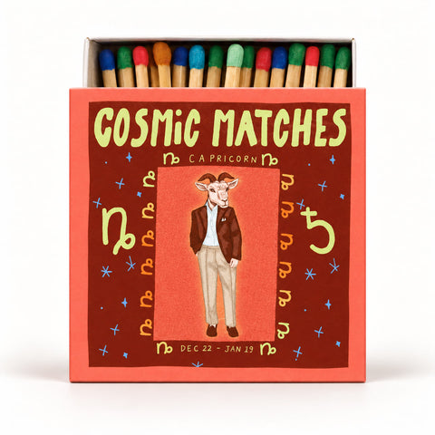 Let's Match & Co – Cosmic Matches Capricorn (Steinbock) – Dekorative Streichhölzer – 120 Stück