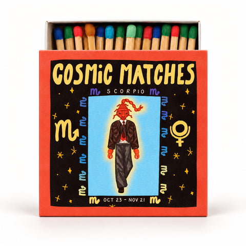 Let's Match & Co – Cosmic Matches Scorpio (Skorpion) – Dekorative Streichhölzer – 120 Stück