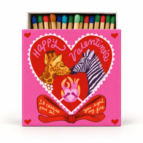Let's Match & Co – Happy Valentine's – Dekorative Streichhölzer – 120 Stück