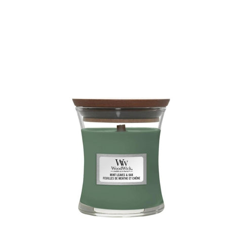 WoodWick - Mint Leaves & Oak - Duftkerze