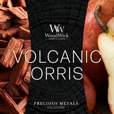 WoodWick - Volcanic Orris - Pricious Metals Duftkerze - 275g