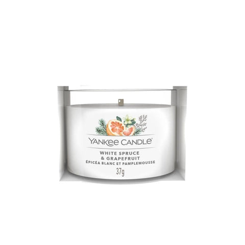 Yankee Candle - White Spruce & Grapefruit  - Votivkerze im Glas - 37g
