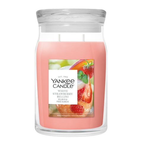 Yankee Candle - White Strawberry Bellini - Signature 2 Docht Duftkerze - 567g