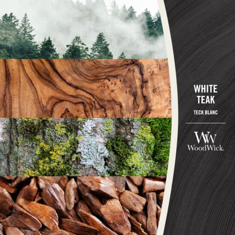WoodWick - White Teak - Duftkerze